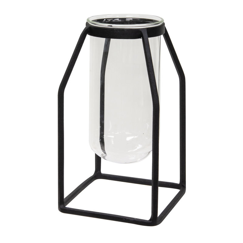 Andelka Glass Table Vase, 8" H x 4.25" W x 4.25" D