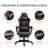 Brown Racing Gaming Chair, Diamond Pu Leather Office Gamer Chair, High Back Swivel Recliner, With Footrest, Lumbar Support, Adjustable Height