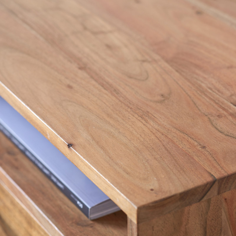 Oslo 48cm W Solid Wood Bedside Table