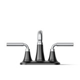 Tone Two-Handle Centerset Bathroom Sink Faucet with Clicker Drain, 1.2 GPM