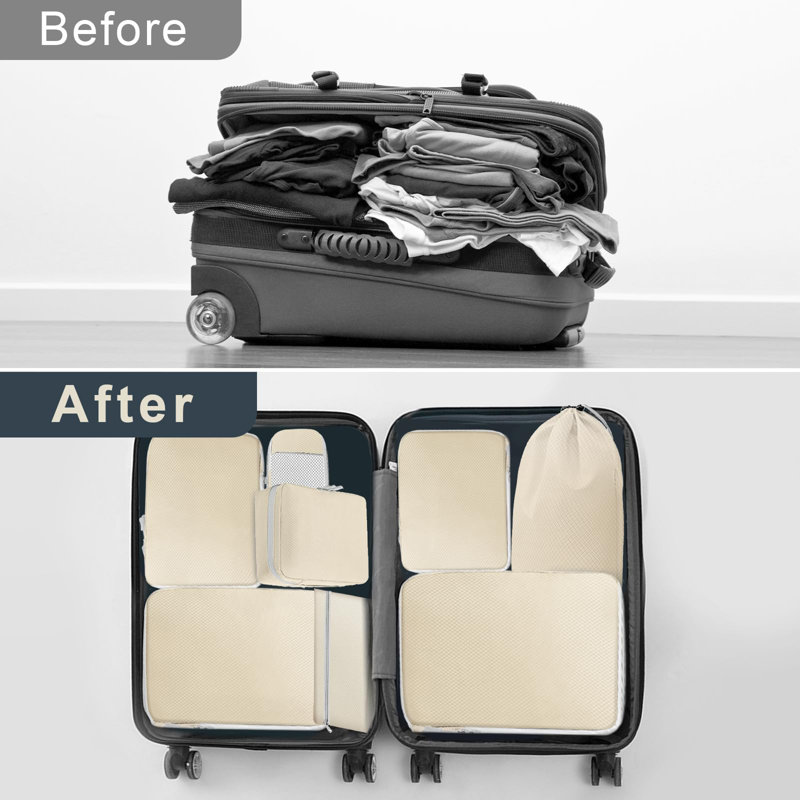 Rebrilliant Fabric Storage Bag, White