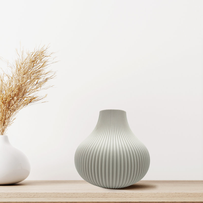 Vase de table en céramique Walkersville, Blanc