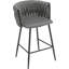 Saya Upholstered Counter Stool with Metal Frame-1643287772