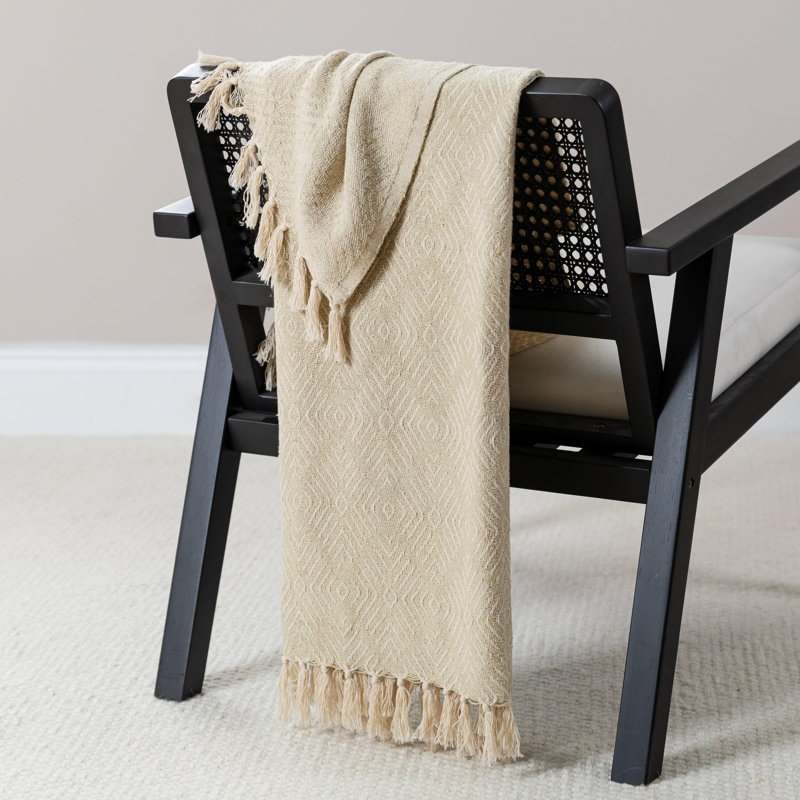 Jaziel Hand Woven Throw Blanket, Clay