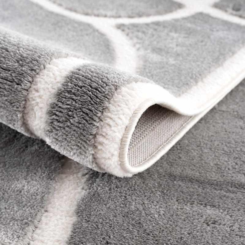 Tapis gris Davyeon, Rectangle 5 pi 3 po x 7 pi