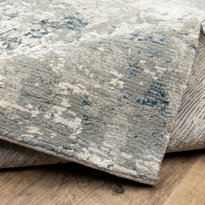 Tapis gris Ronny, Tapis de couloir 2 pi 6 po x 12 pi