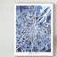 «Belfast Northern Ireland City Map Blue» par Michael Tompsett, impression sur toile-698607774