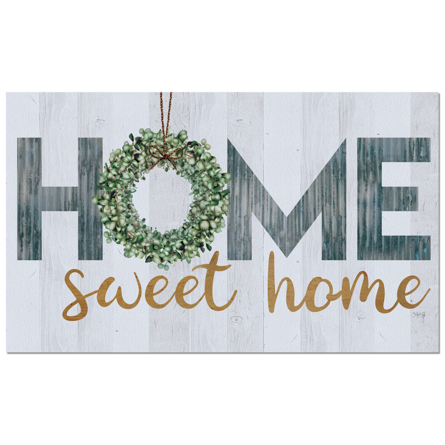 CounterArt Galvanized Home Indoor/Outdoor Entryway Floor Mat | Wayfair