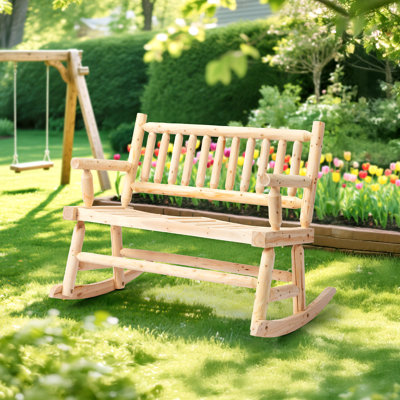 Banc à bascule en bois 44 po