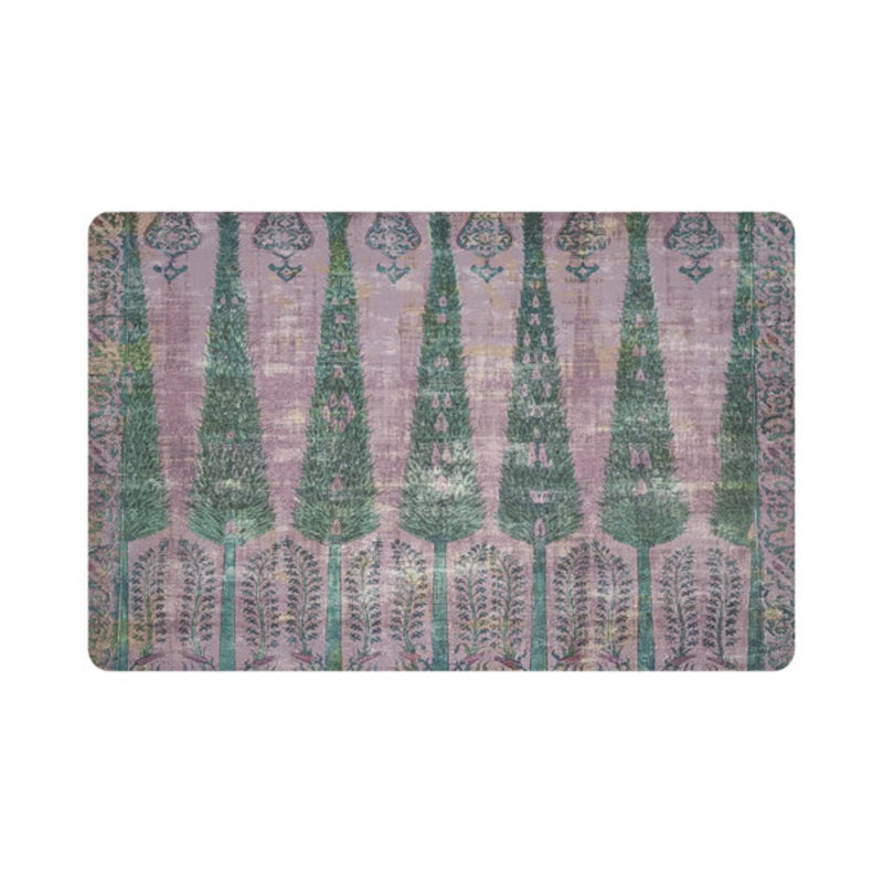Topkapi Garden Pebbles Placemat Set, Green/Pink