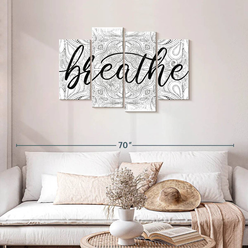 Tergel Breathe Zen Pattern, 27" H x 43" W