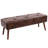 Liniyah Faux Leather Upholstered Bench-1903808165