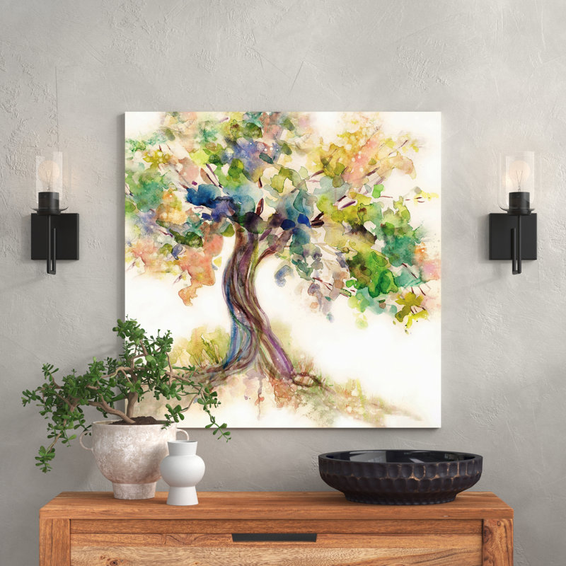 Tree Of Life by Carol Robinson - Painting on Canvas, 30.48 cm H x 30.48 cm W, Wrapped Canvas