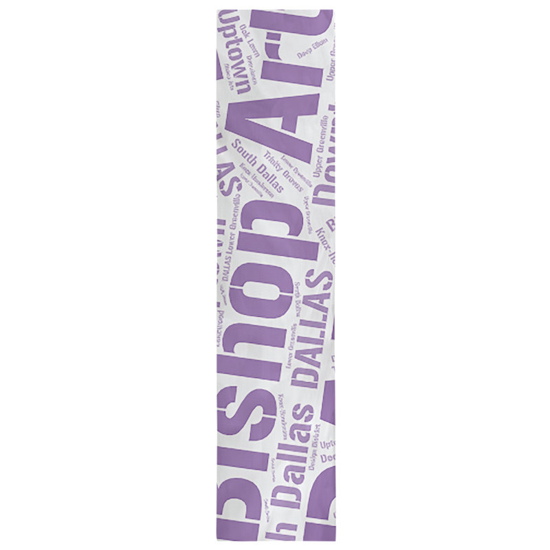 Chemin de table, 72 po x 16 po, Dallas, Mauve