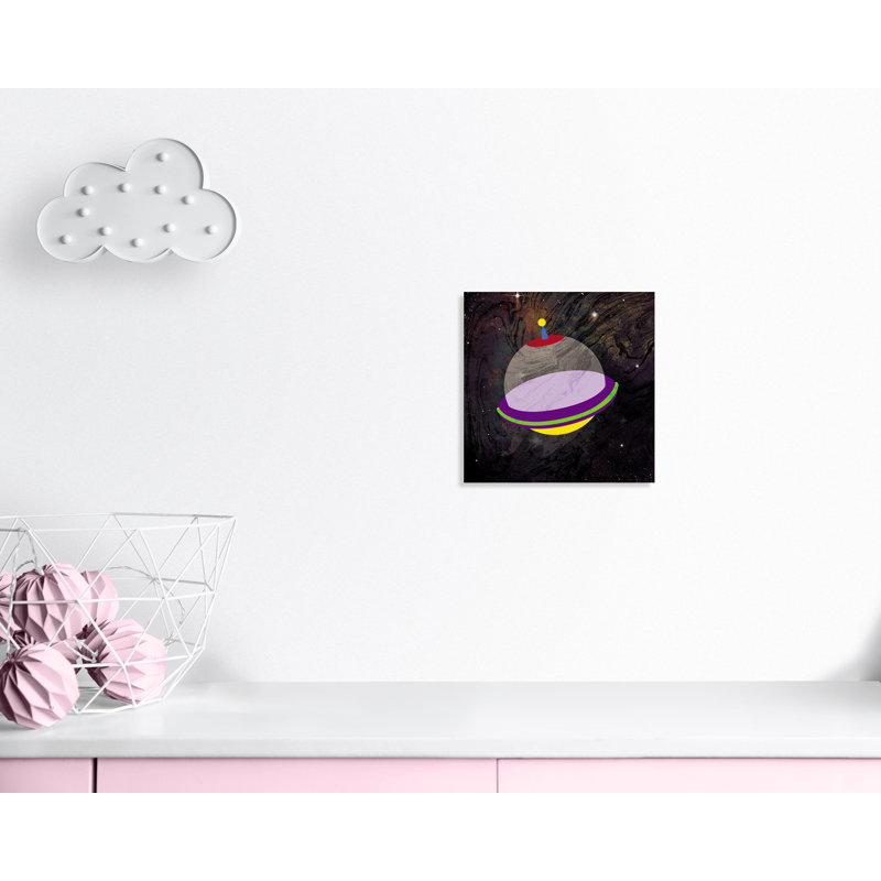Impression sur papier roulée «Spaceship Adventure Three», H 16 po x l 16 po x P 1,5 po, Canevas