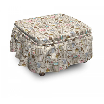 Box Cushion Ottoman Slipcover