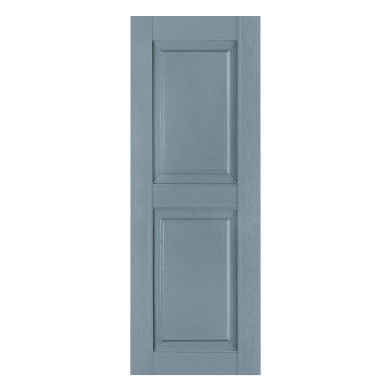 Volet à panneau surélevé personnalisé (paire), Bleu colonial, 16.25", 53"