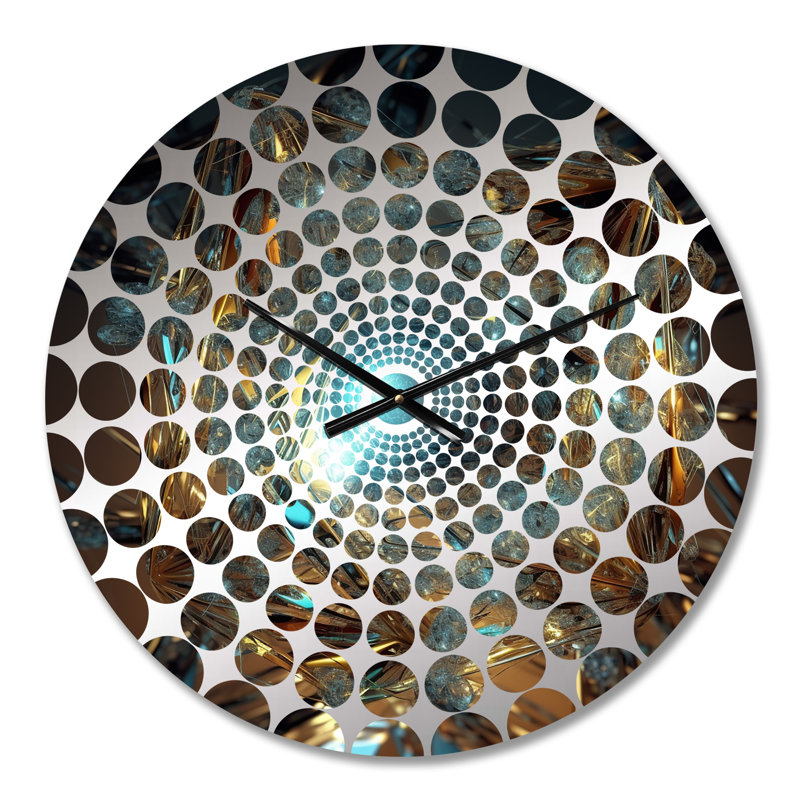 Horloge murale entrelacée Photonic Crystals II - Fractals, Petit