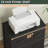 Black 4-Fabric-Drawer Lateral File Cabinet - Mobile Filing Cabinet (Printer Stand For Large Printers, Fits A4/Letter For Home Office)