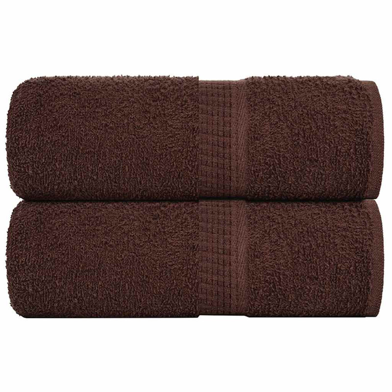 Sawiki 100% Cotton Bath Towels, Brown, Hand Towel - 4 Pack