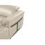 Canapé modulaire en forme de L 8 pièces beige en cuir fleur italien avec 2 fauteuils inclinables électriques et appuis-tête réglables-236091219