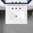 Minnich 24"W x 22"D Blue Vanity with Carrara Marble Vanity Top