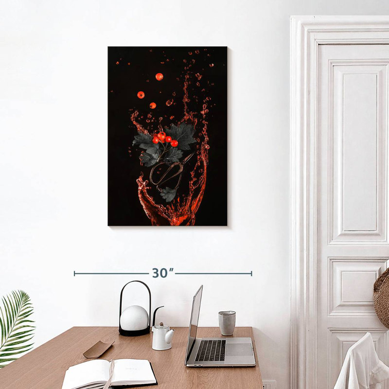 Yarlin Red Berry Drink, 30" H x 20" W