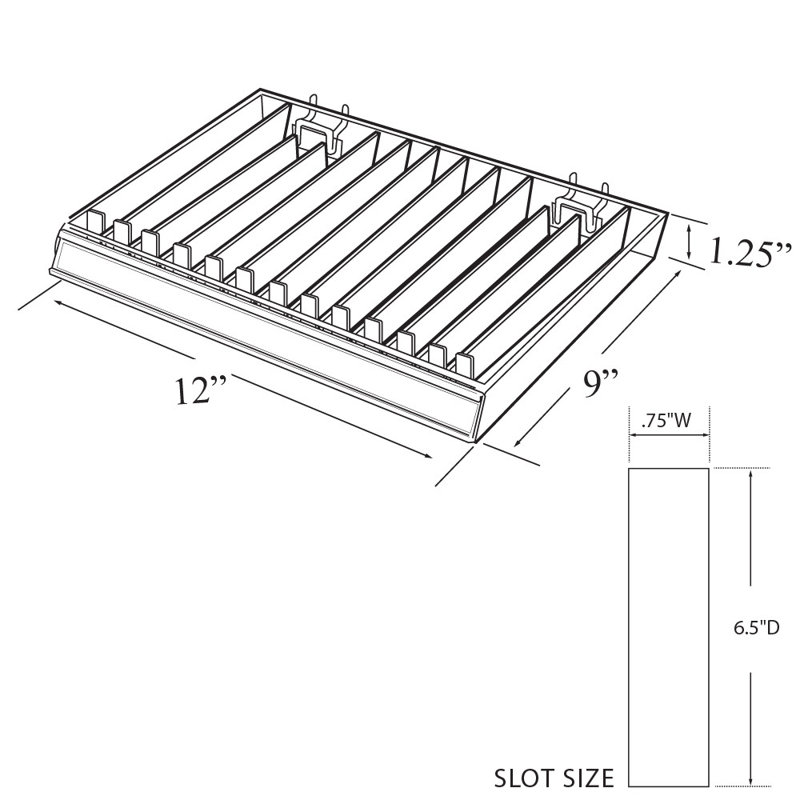 13-Compartment Pusher Tray, 2-Pack