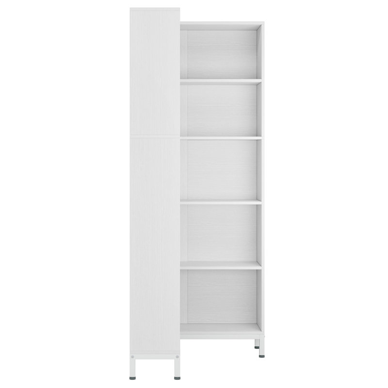 Bibliothèque de coin 70,87 "de hauteur, Blanc