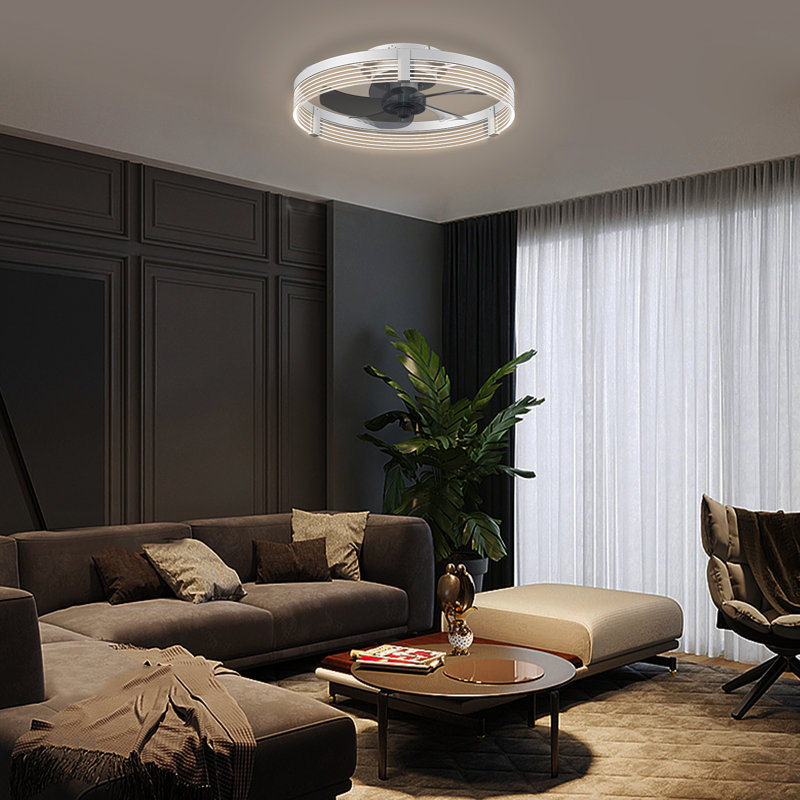 Kordae Indoor Flush Mount Ceiling Fan with Light