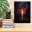 Art mural sur toile Epic Graffiti «Candle With Purple Flowers» par Momart-103919196