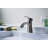 Alto Single-Hole Single-handle Bathroom Faucet with Drain Assembly-19379175