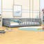 Lit simple en bois avec clôture-40852867