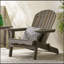 Chaise Adirondack pliable rustique en bois d'acacia pour le confort extérieur-1809293139