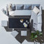 Bernardina Rattan 9 - Person Seating Group with Cushions and LED Premium Parasol-126333672-114002200