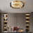 Crystal Dimmable Ceiling Lights 3 Modes LED Flush Mount Light with Remote Control