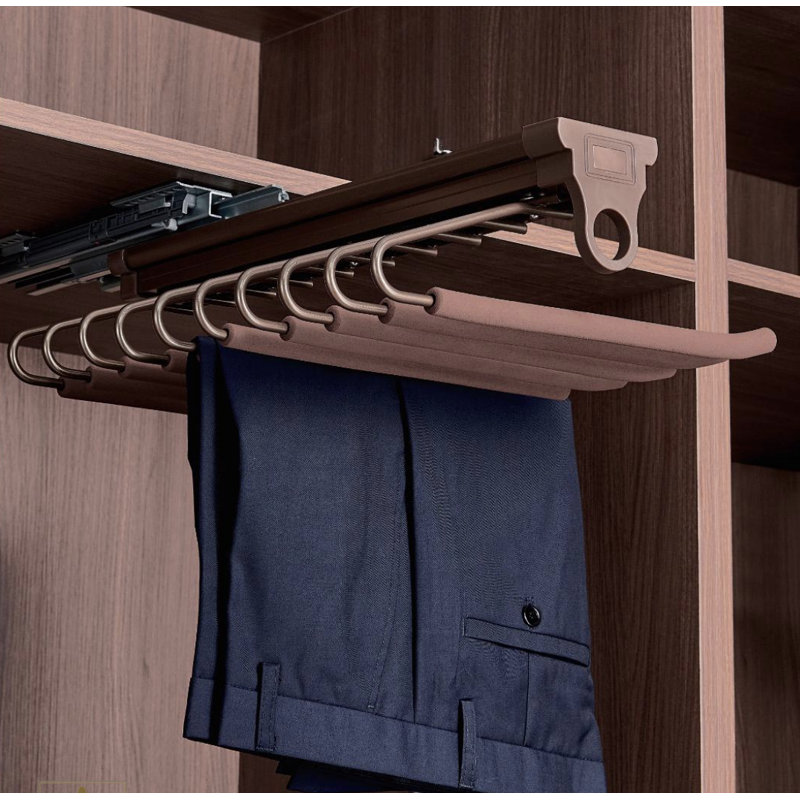 Top-Mounted Trouser Rack — Gray