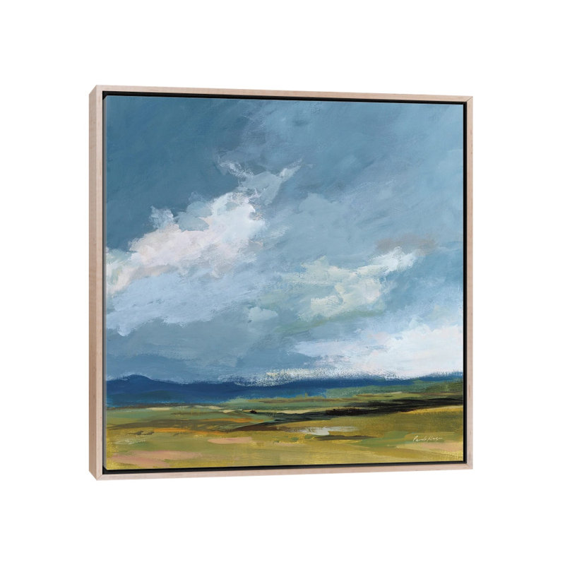 August Storm - reproduction d'art murale encadrée, H 37 po x l 37 po, Reproduction encadrée sans passe-partout, Beige