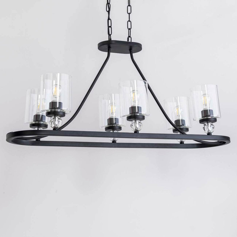 Condy 6 - Light Classic / Traditional Chandelier, Matte Black