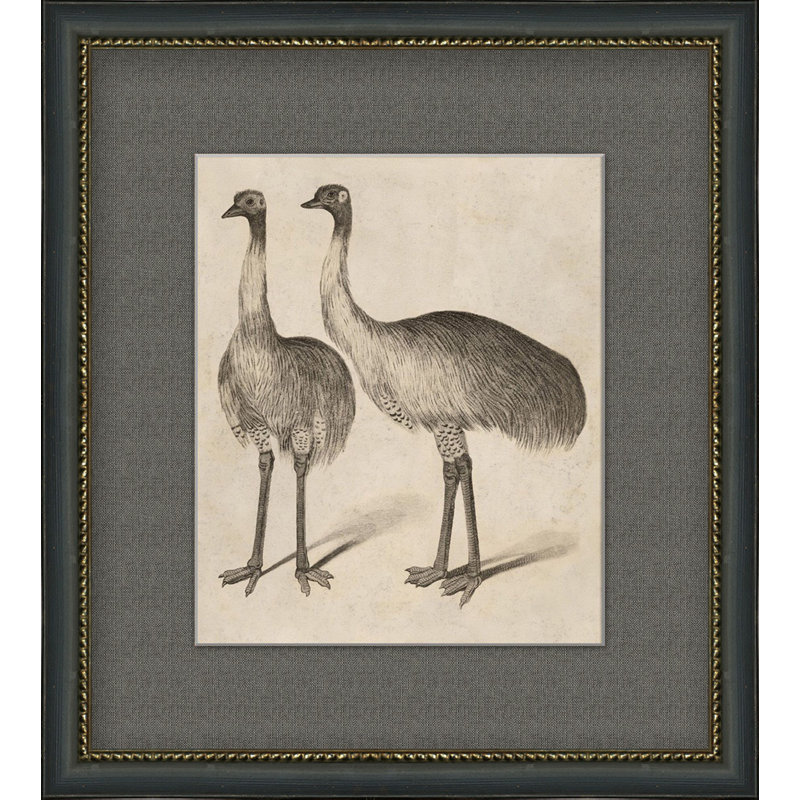 Antique Ostrich Painting