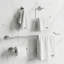 Ensemble de quincaillerie de salle de bain chromée 4 pièces VIGO Elan avec porte-serviettes 24 po, porte-papier hygiénique, porte-serviettes et crochet-124871895