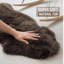 Tapis brun fait à la main Fraga-1313107861