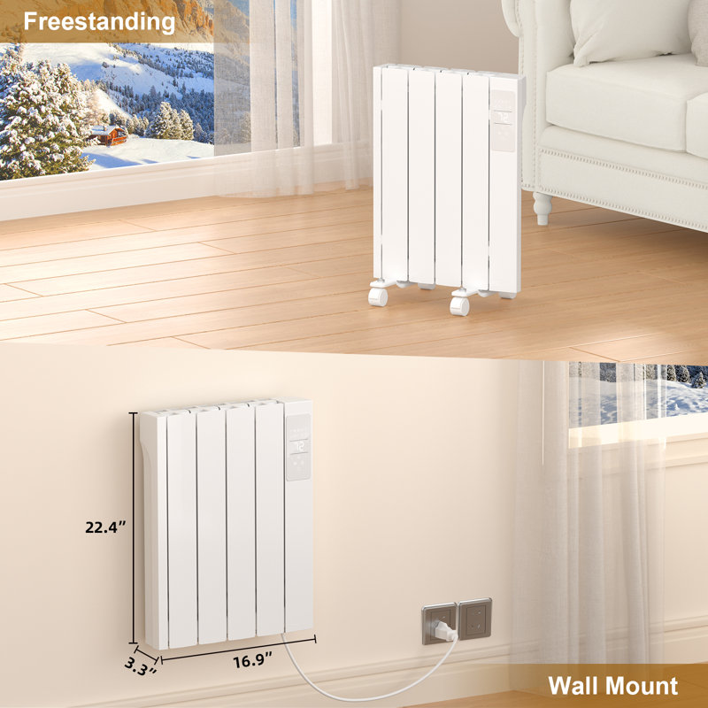 Radiator Heater, Quiet Electric Space Heater for Indoor Use Large Room