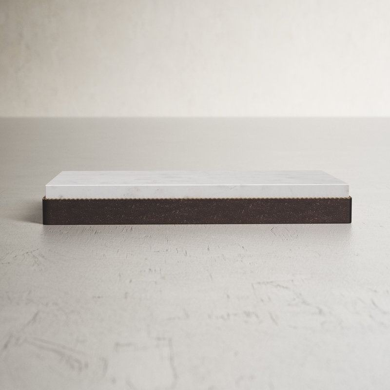 Birch Lane™ Iron and Marble Cheese Board