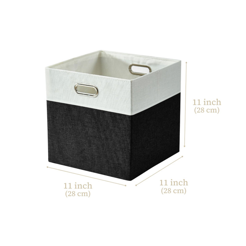 Ensemble de bacs de rangement en tissu, 11 X 11 X 11