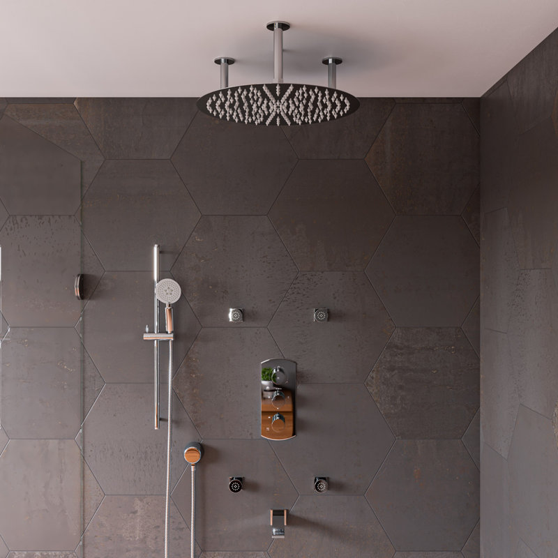Rain Rain Shower Head 1.8 GPM GPM, Polished Stainless Steel