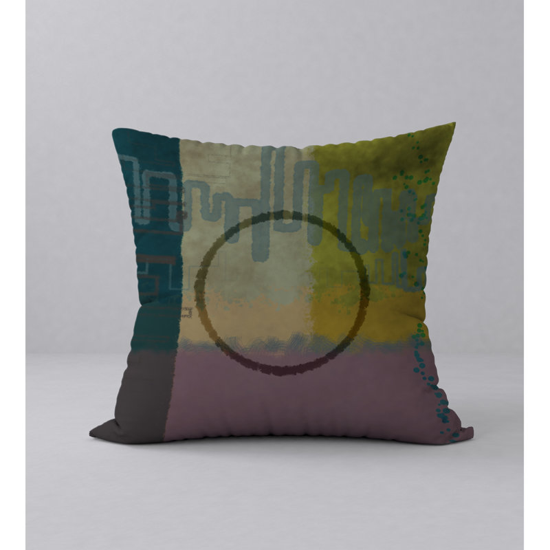 Abstract Throw Pillow, 20" H x 20" W