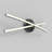 Wrought Studio™ Minardi Modern Integrated LED Vanity Light, Matte Black