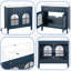 Meuble-lavabo 36 po Mid-Century avec capteur de mouvement et verre à motif, meuble-lavabo de ferme avec rangement, meuble-lavabo haut de gamme-247747337