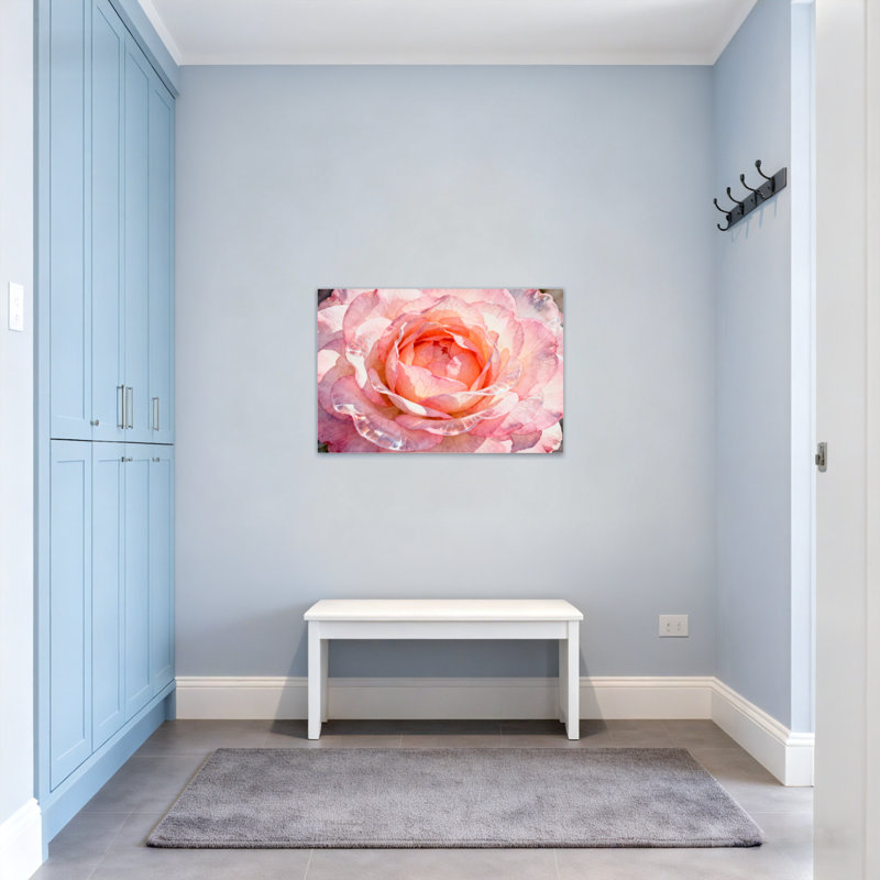 Plantes et fleurs, rose, aquarelle, reproduction d'art Z251224084240944335, H 24 po x l 36 po